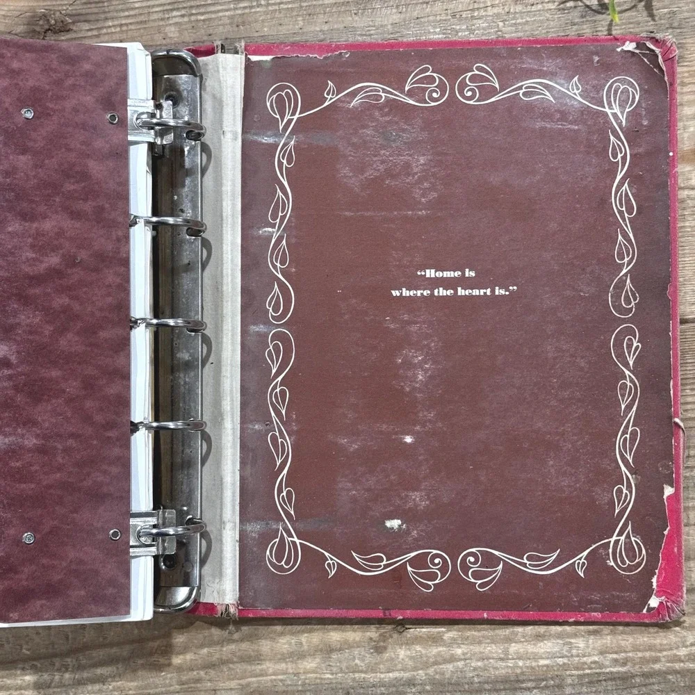 Vintage Betty Crocker Picture Cookbook- Red & White Hardback Binder IMPERFECT